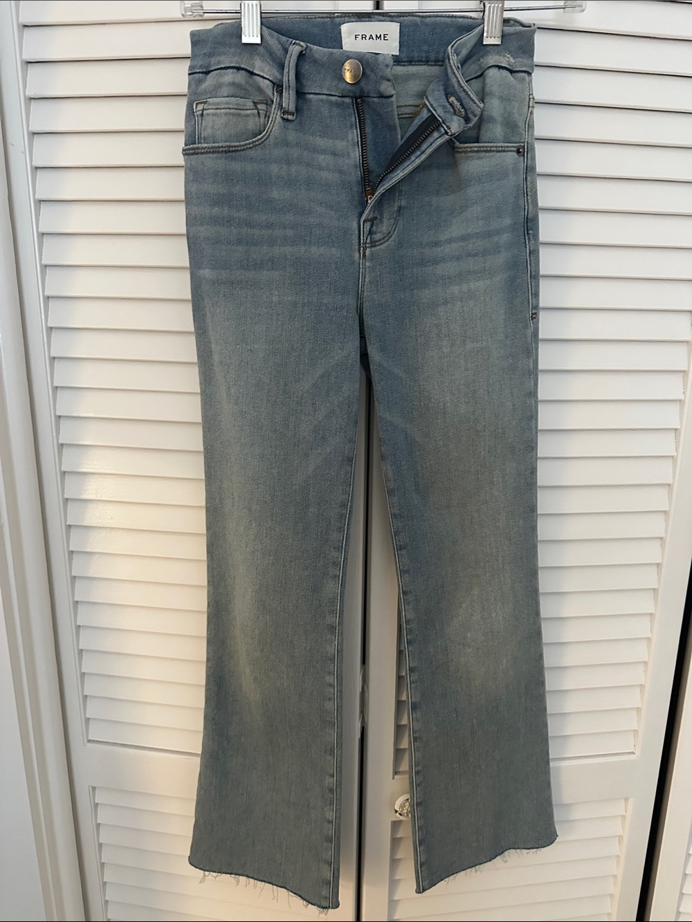 Frame Denim Light Wash Flare Jeans